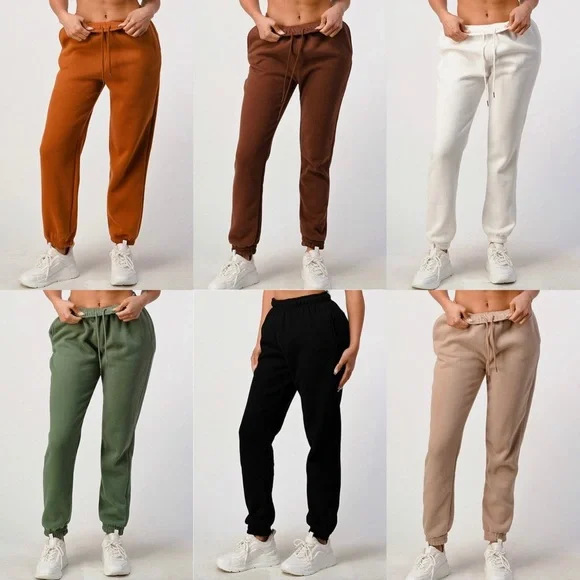 NWT Fashion Fleece jogger Sweatpants Many colors XS S M L XL - Picture 4 of 9